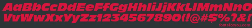 Incised901NordItalicBt Font – Red Fonts on Black Background
