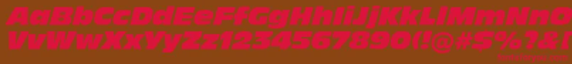 Incised901NordItalicBt Font – Red Fonts on Brown Background