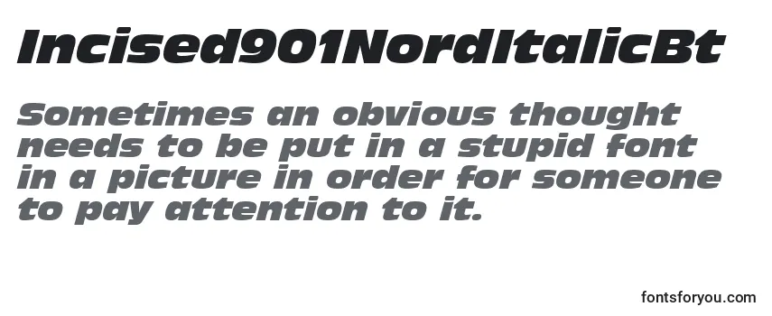 Review of the Incised901NordItalicBt Font