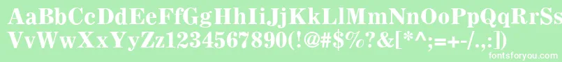 C795RomanBold Font – White Fonts on Green Background