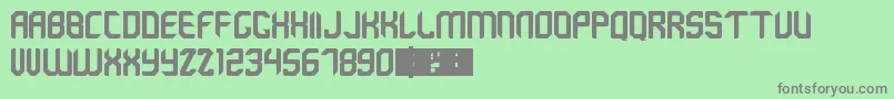 EmeraldCity Font – Gray Fonts on Green Background