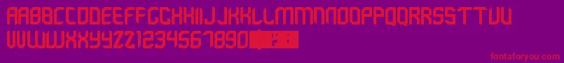 EmeraldCity Font – Red Fonts on Purple Background