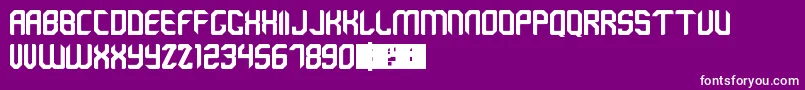 EmeraldCity Font – White Fonts on Purple Background