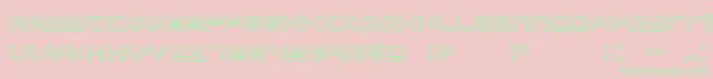 SimplyMonoDirty Font – Green Fonts on Pink Background