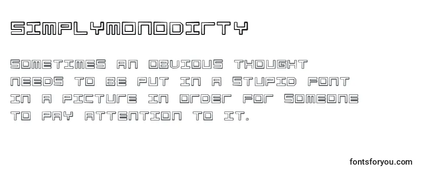 Review of the SimplyMonoDirty Font