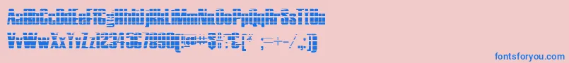 Шрифт HostilGradient – синие шрифты на розовом фоне
