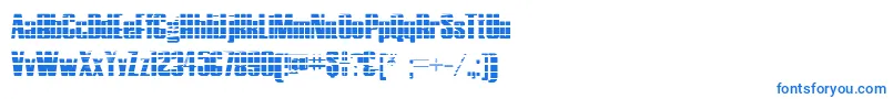 Шрифт HostilGradient – синие шрифты