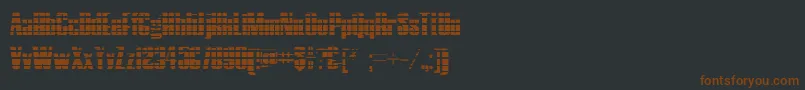 HostilGradient-fontti – ruskeat fontit mustalla taustalla