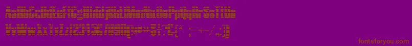 HostilGradient Font – Brown Fonts on Purple Background