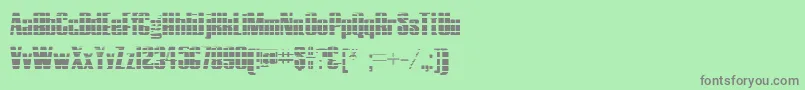 Шрифт HostilGradient – серые шрифты на зелёном фоне