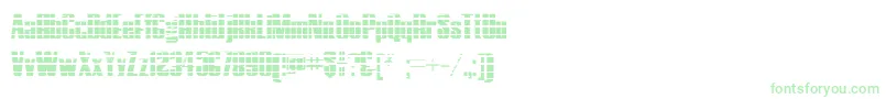 Шрифт HostilGradient – зелёные шрифты на белом фоне