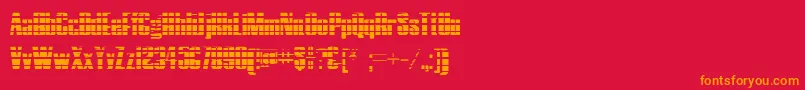 HostilGradient Font – Orange Fonts on Red Background