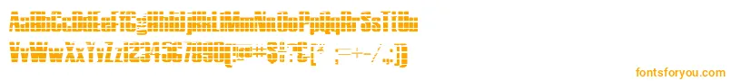 HostilGradient-fontti – oranssit fontit valkoisella taustalla