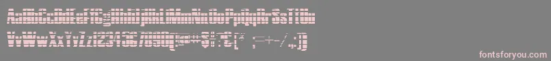 HostilGradient-fontti – vaaleanpunaiset fontit harmaalla taustalla