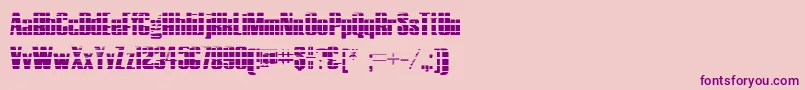 HostilGradient-Schriftart – Violette Schriften auf rosa Hintergrund