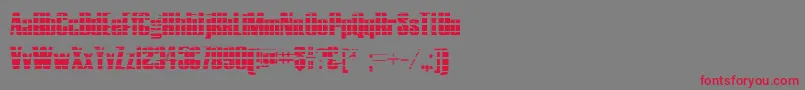 HostilGradient Font – Red Fonts on Gray Background