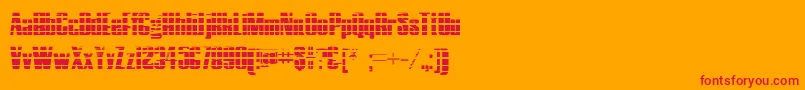 HostilGradient Font – Red Fonts on Orange Background