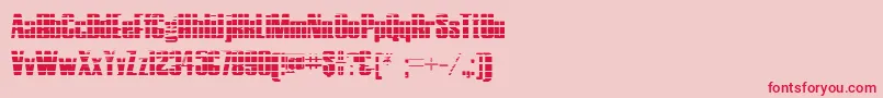 HostilGradient-fontti – punaiset fontit vaaleanpunaisella taustalla