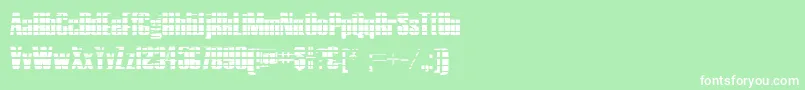 HostilGradient-fontti – valkoiset fontit vihreällä taustalla