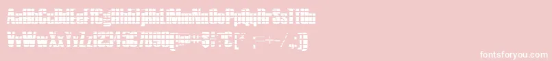 HostilGradient-Schriftart – Weiße Schriften auf rosa Hintergrund