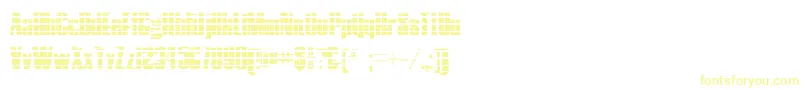 Шрифт HostilGradient – жёлтые шрифты на белом фоне