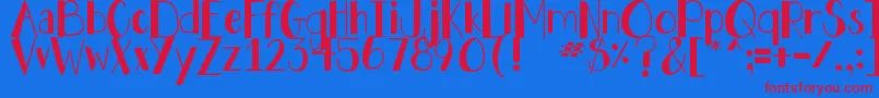 fuente DjbHollyJollyBold – Fuentes Rojas Sobre Fondo Azul