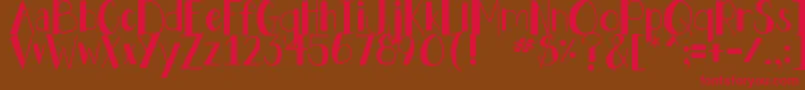 DjbHollyJollyBold Font – Red Fonts on Brown Background