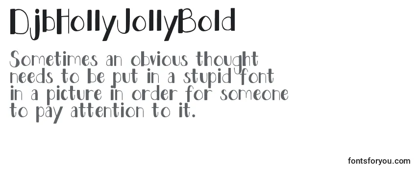 Review of the DjbHollyJollyBold Font