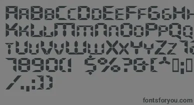 Ghostmachineextended font – Black Fonts On Gray Background
