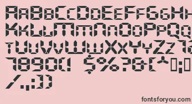 Ghostmachineextended font – Black Fonts On Pink Background