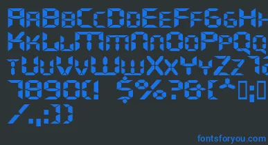 Ghostmachineextended font – Blue Fonts On Black Background