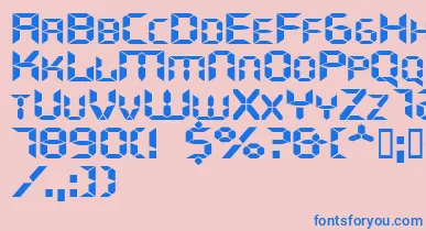 Ghostmachineextended font – Blue Fonts On Pink Background