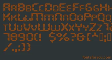 Ghostmachineextended font – Brown Fonts On Black Background