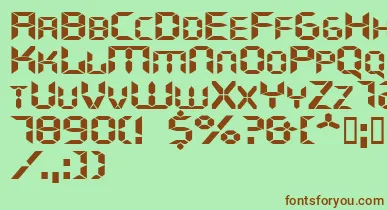 Ghostmachineextended font – Brown Fonts On Green Background