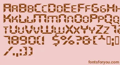 Ghostmachineextended font – Brown Fonts On Pink Background