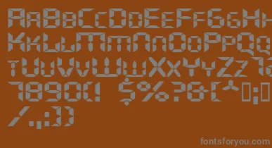 Ghostmachineextended font – Gray Fonts On Brown Background