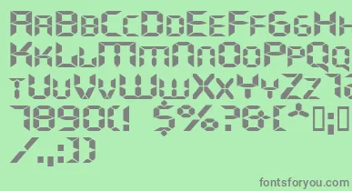 Ghostmachineextended font – Gray Fonts On Green Background