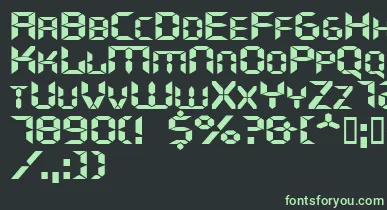 Ghostmachineextended font – Green Fonts On Black Background