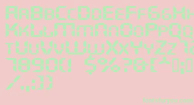 Ghostmachineextended font – Green Fonts On Pink Background