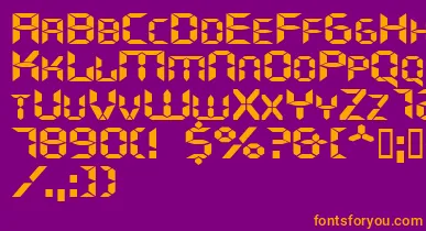 Ghostmachineextended font – Orange Fonts On Purple Background