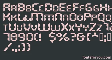 Ghostmachineextended font – Pink Fonts On Black Background