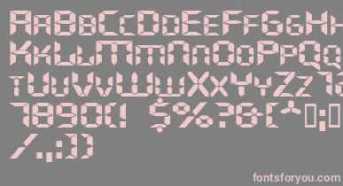 Ghostmachineextended font – Pink Fonts On Gray Background