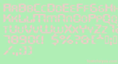 Ghostmachineextended font – Pink Fonts On Green Background