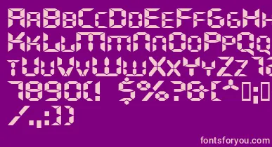 Ghostmachineextended font – Pink Fonts On Purple Background