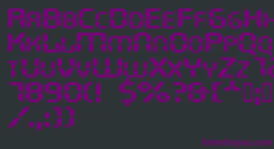 Ghostmachineextended font – Purple Fonts On Black Background
