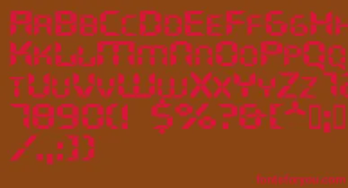 Ghostmachineextended font – Red Fonts On Brown Background