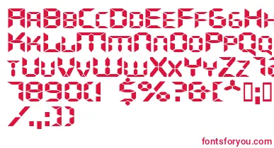 Ghostmachineextended font – Red Fonts