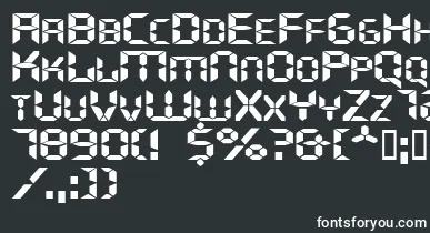 Ghostmachineextended font – White Fonts On Black Background
