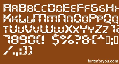 Ghostmachineextended font – White Fonts On Brown Background