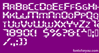Ghostmachineextended font – White Fonts On Purple Background